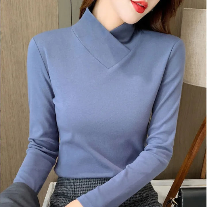 Avery | Elegante T-shirt Collo Alto