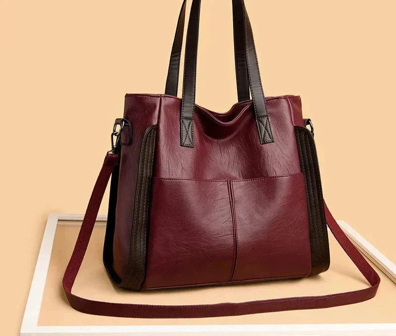 Etta | Borsa a tracolla in PU pelle di grande capacità alla moda
