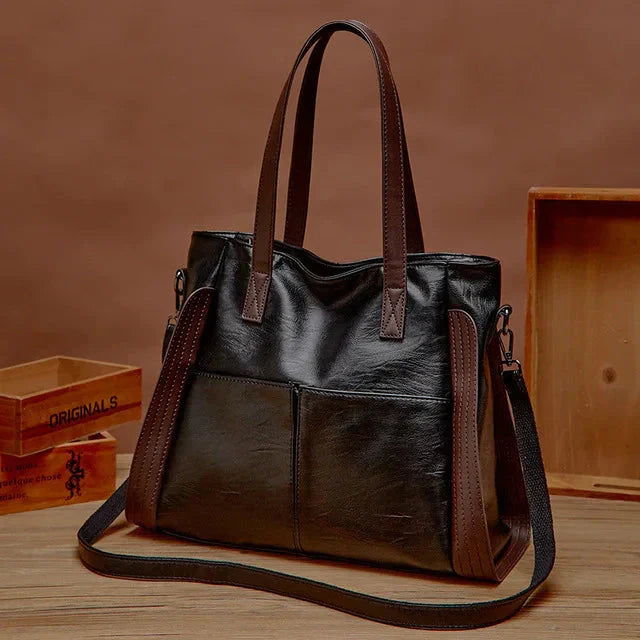 Borsa in Pelle Classica Indigo
