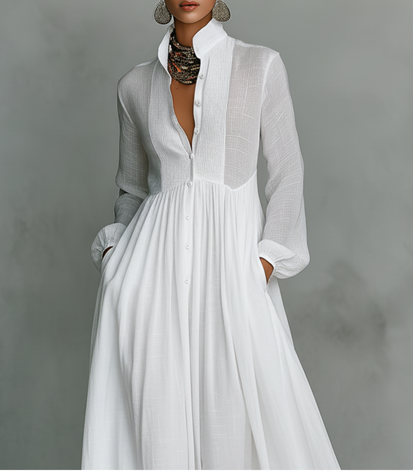 Cintia | Vestito maxi minimalista