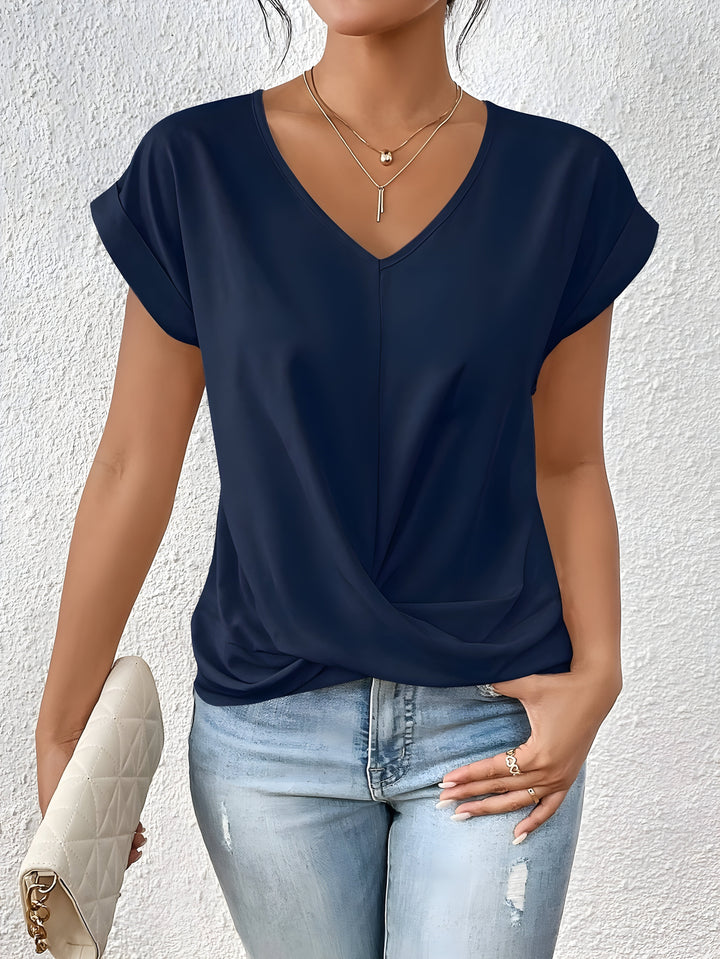 Kathrina | Top con Scollatura a V e Twist