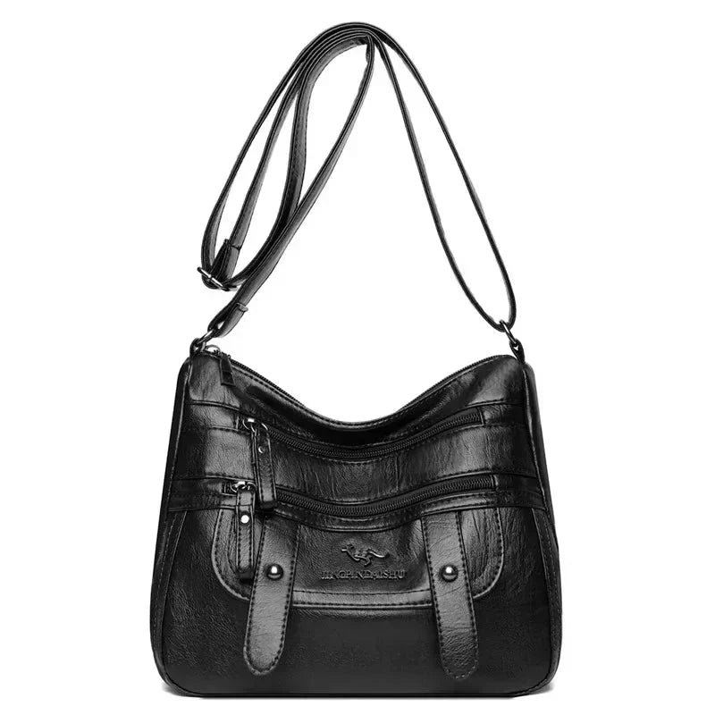 Wren | Borsa in PU Pelle Retro Multi-Tasche Elegante