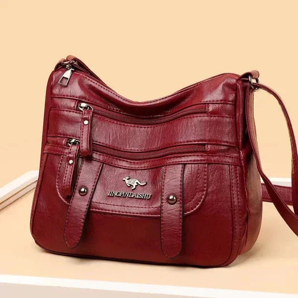 Wren | Borsa in PU Pelle Retro Multi-Tasche Elegante