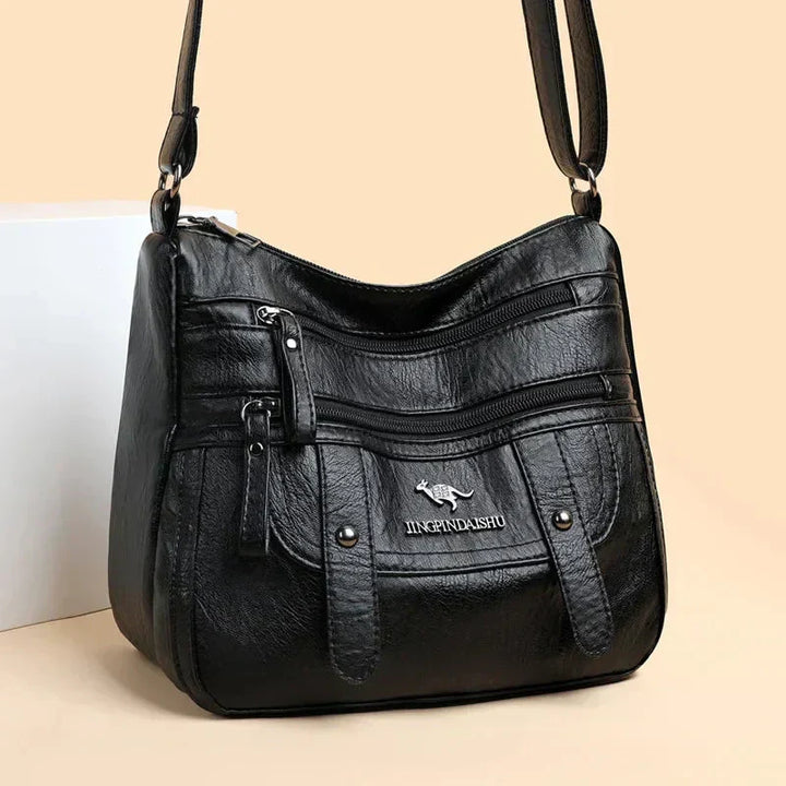 Wren | Borsa in PU Pelle Retro Multi-Tasche Elegante