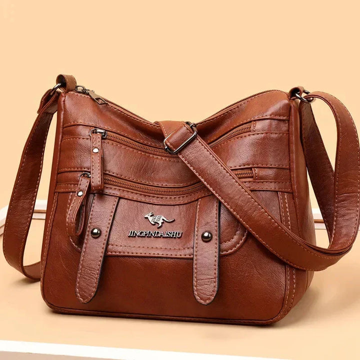Wren | Borsa in PU Pelle Retro Multi-Tasche Elegante