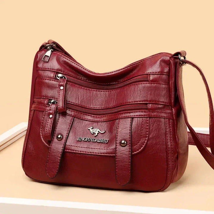 Wren | Borsa in PU Pelle Retro Multi-Tasche Elegante
