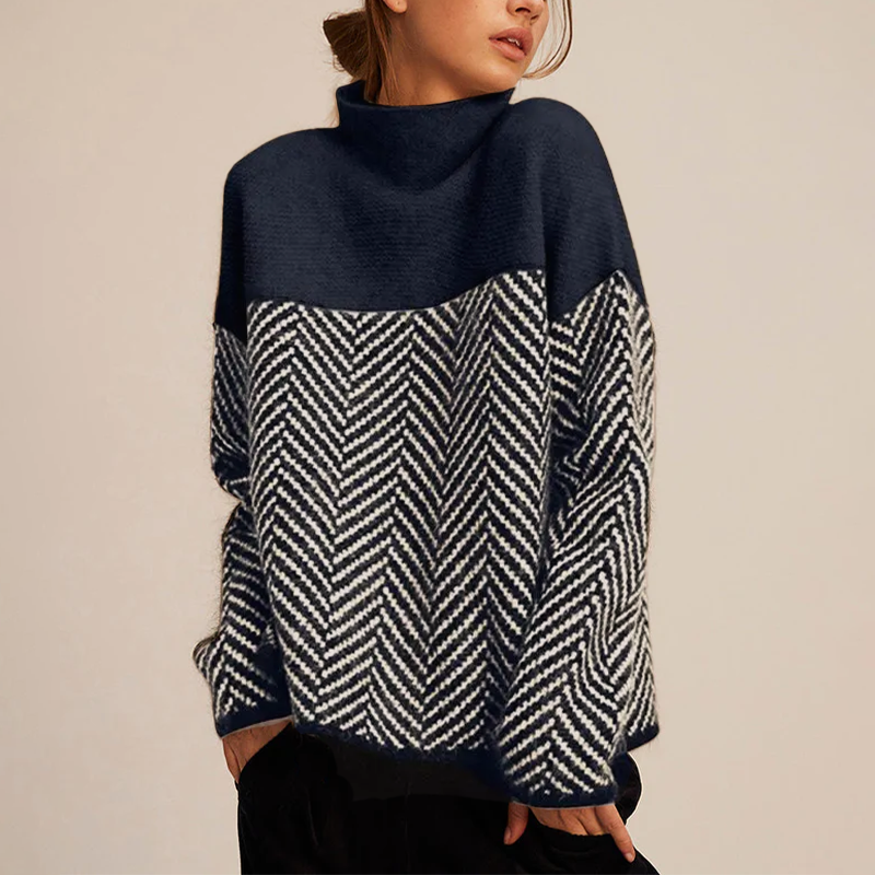 Eva | Maglione alla Moda con Collo Alto