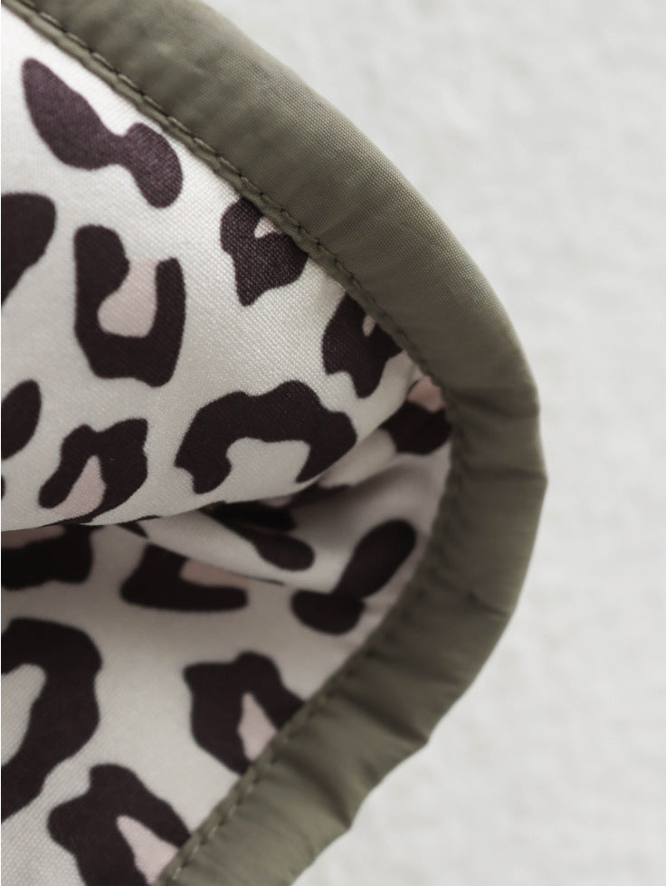 Nika™ | Cappotto con fodera a stampa leopardata