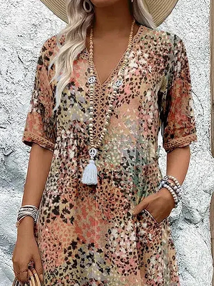 Caramina - Elegante Vestito Midi Donna Morbido