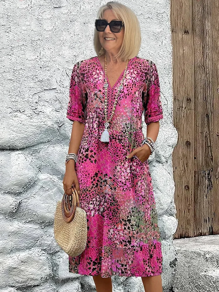 Caramina - Elegante Vestito Midi Donna Morbido