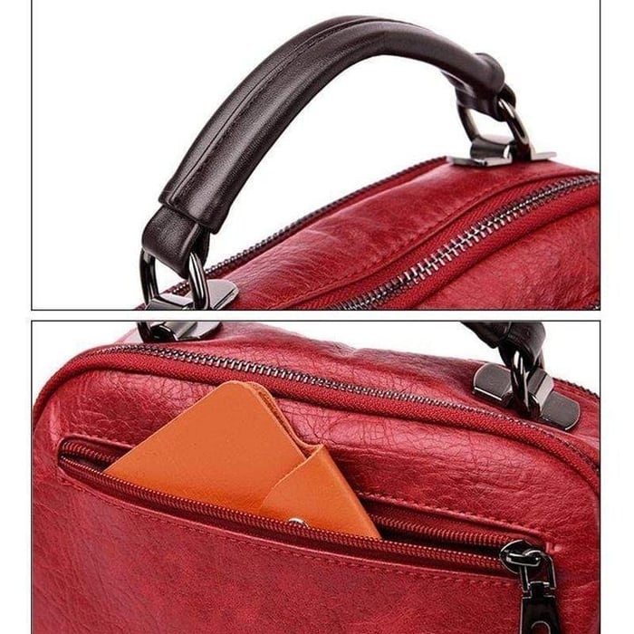Finbjørg | Borsa Piccola e Versatile in Ombra di Cognac Dorato
