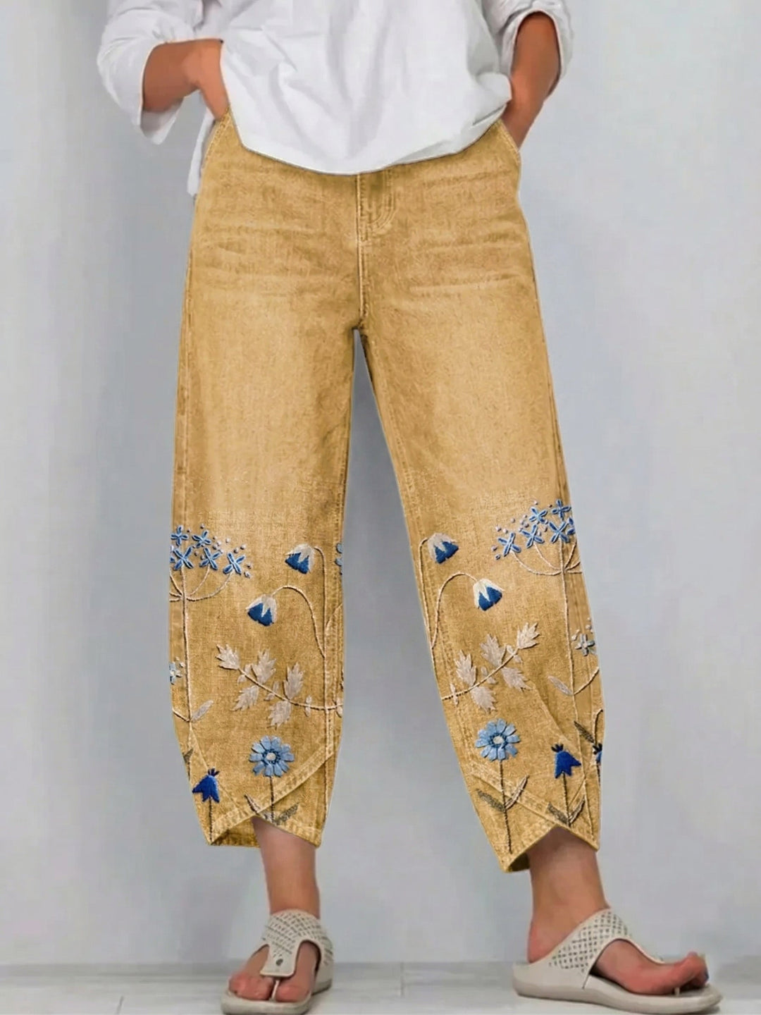 Aven | Pantaloni Ricamati Casual Chic