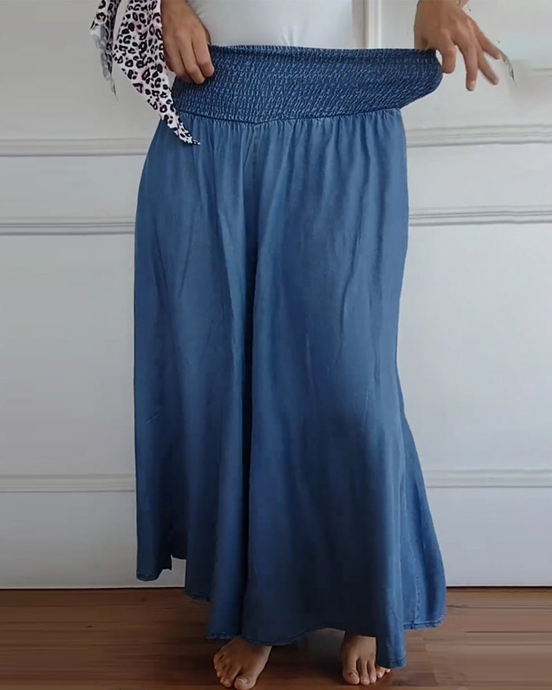Reina - Pantaloni Comodi a Gamba Larga