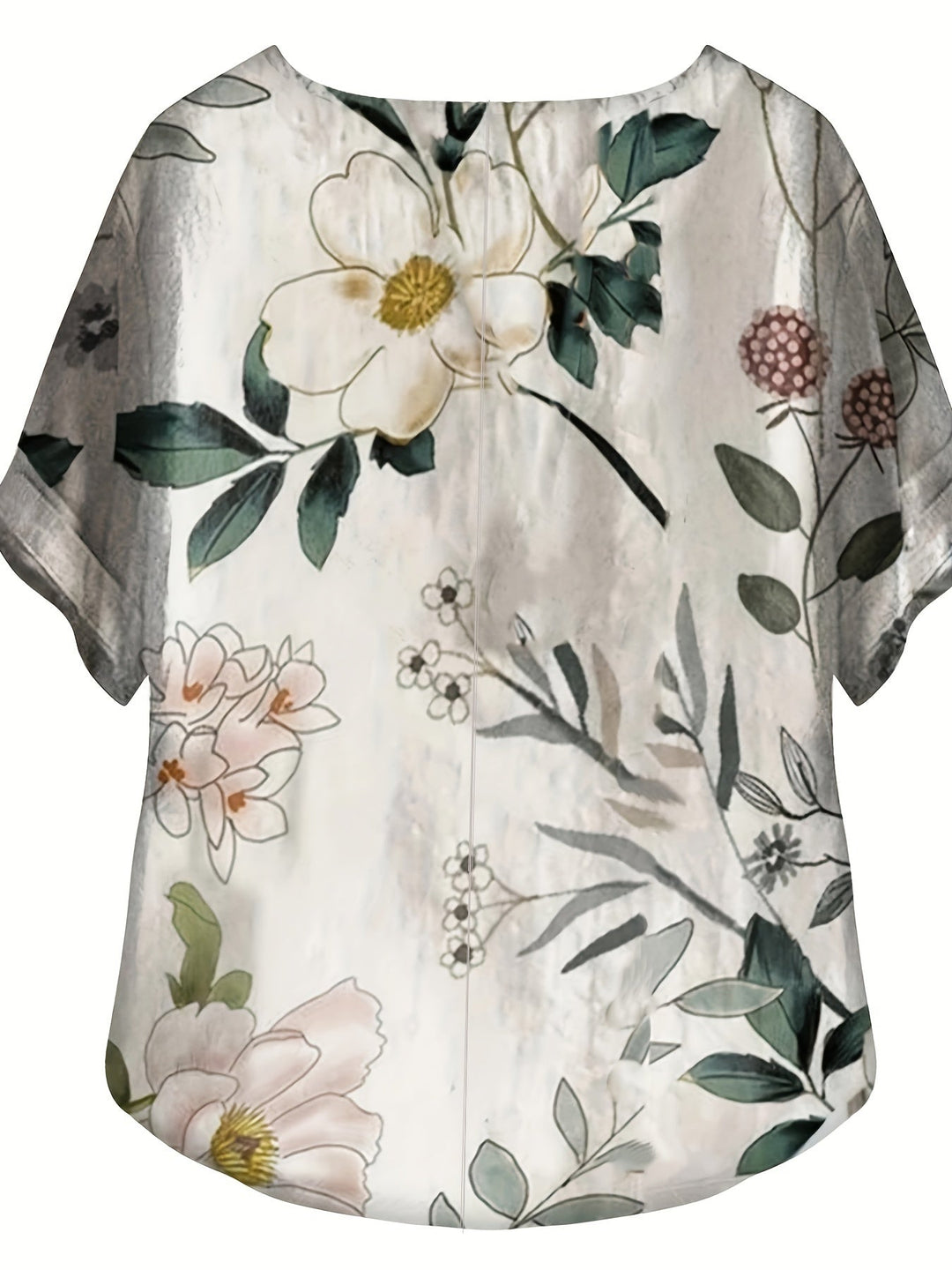 Sienna – Blusa con Dettaglio di Bottoni Floreali
