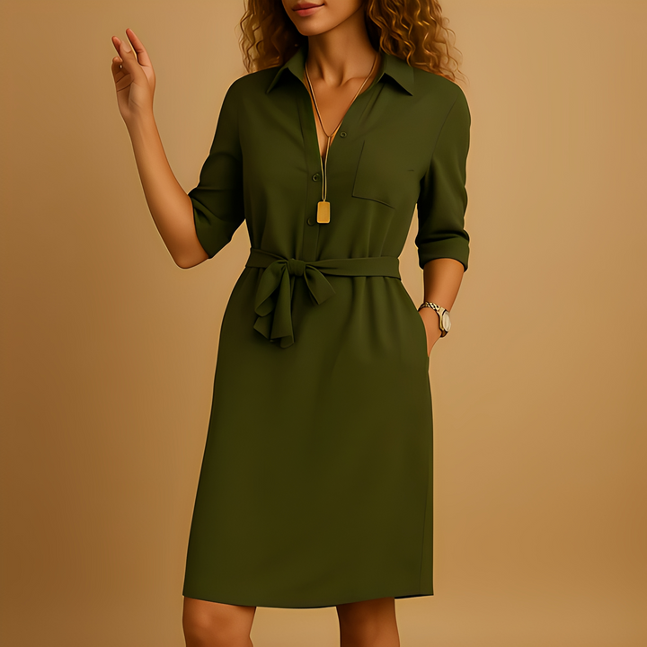Anjanet - Abito camicia elegante e comodo per donne