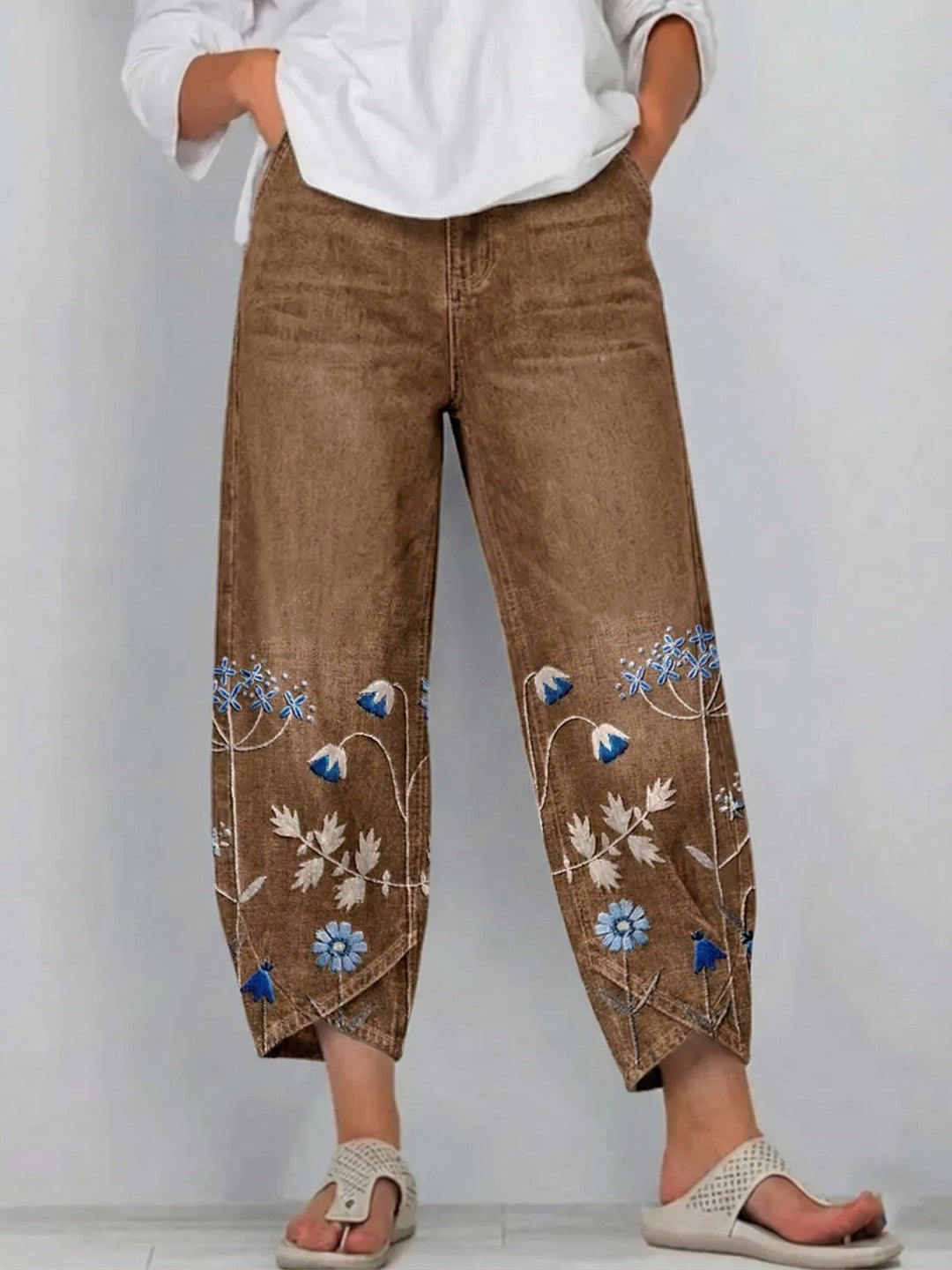 Aven | Pantaloni Ricamati Casual Chic