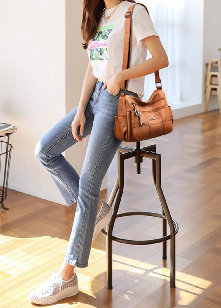 Evangeline | Borsa a tracolla multi-strato di design