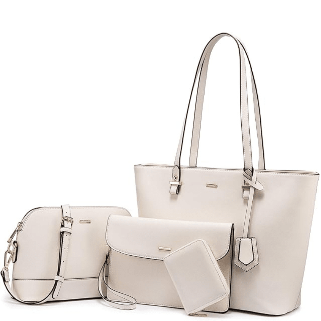 Ashby | Set di Borse a Mano e a Spalla in Pelle Versatile da 3 Pezzi