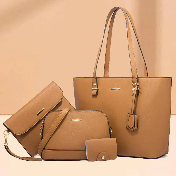 Ashby | Set di Borse a Mano e a Spalla in Pelle Versatile da 3 Pezzi