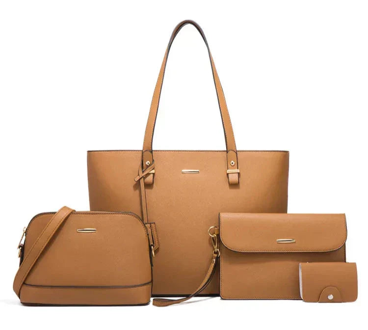 Ashby | Set di Borse a Mano e a Spalla in Pelle Versatile da 3 Pezzi