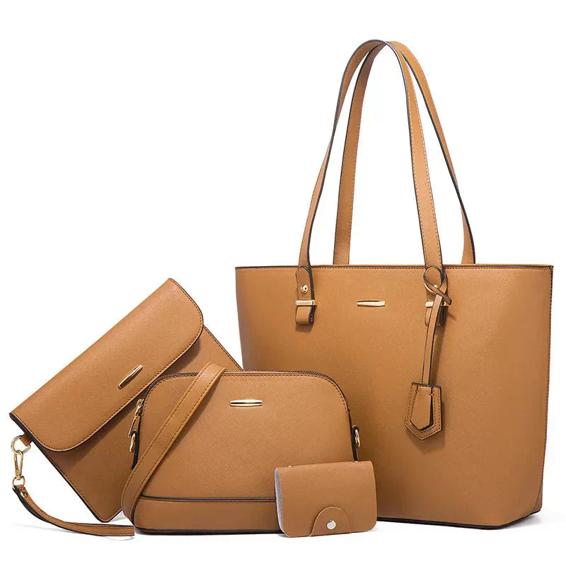 Ashby | Set di Borse a Mano e a Spalla in Pelle Versatile da 3 Pezzi