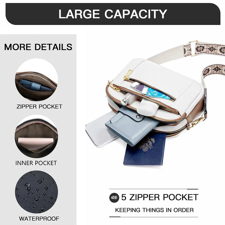 Nylah Crossbody con Cinghie Colorate