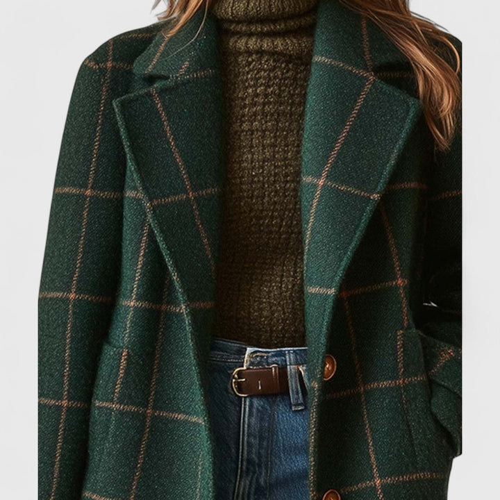 Fiona – Cappotto a Quadri Classico