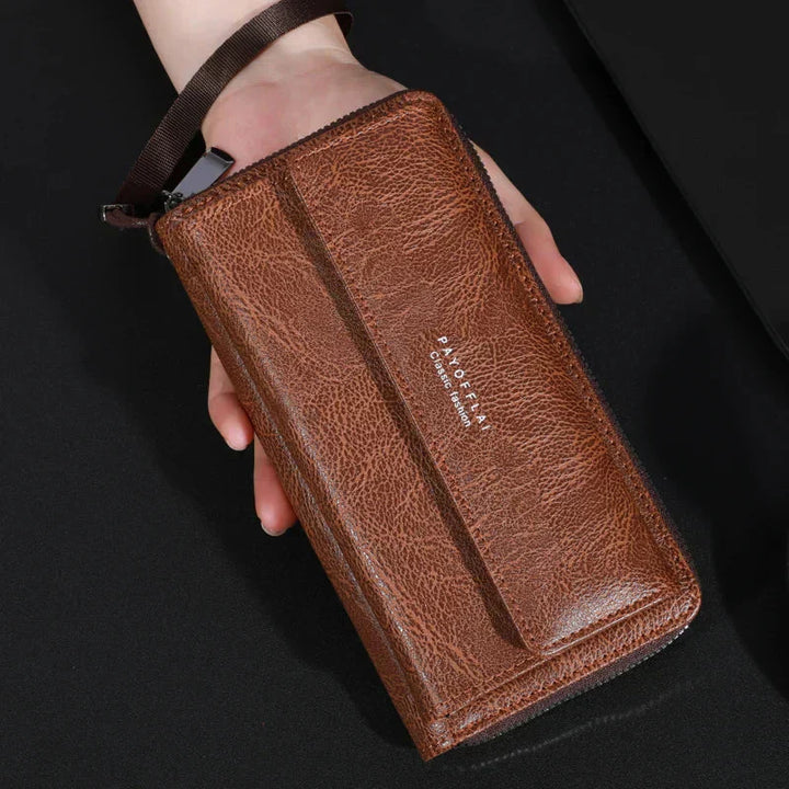 Briony | Clutch con Cerniera in PU Pelle Multi-Funzionale