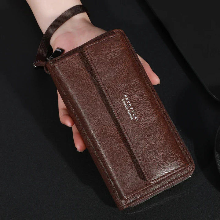 Briony | Clutch con Cerniera in PU Pelle Multi-Funzionale