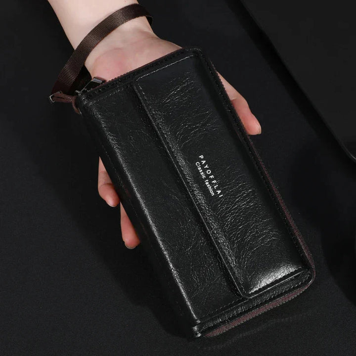 Briony | Clutch con Cerniera in PU Pelle Multi-Funzionale