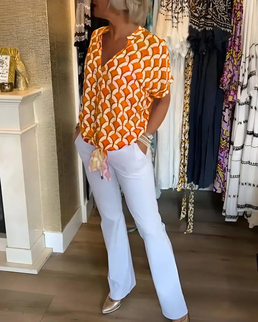 BLUSA STAMPATA STILOSA SOLVEIG