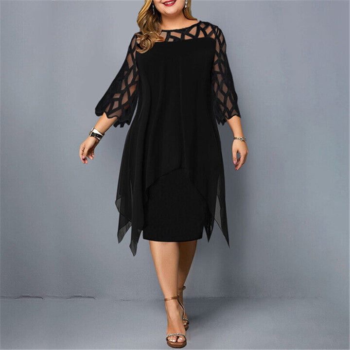 Kirsty | Elegante Vestito Midi Taglie Forti per Donne Moderne