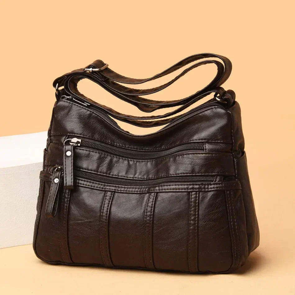 Oriana | Borsa a Tasche Multi-Layer in PU Pelle di Lusso