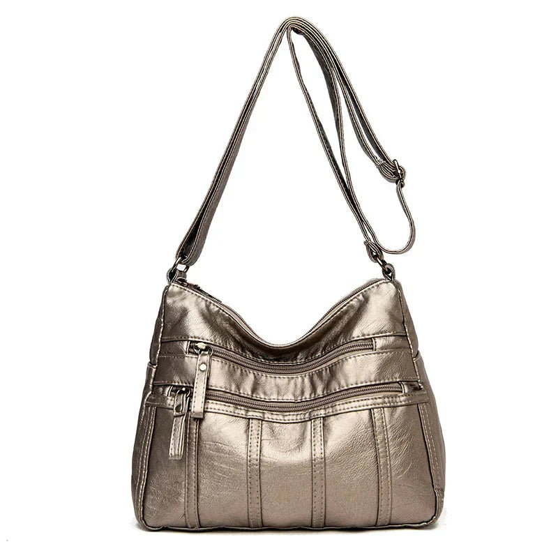 Oriana | Borsa a Tasche Multi-Layer in PU Pelle di Lusso