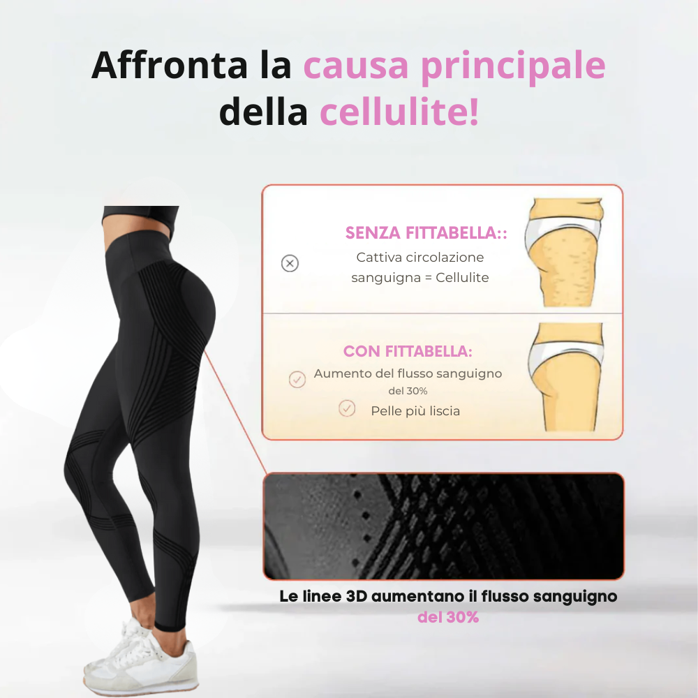 Leggings 3D Fittabella  – Ridefinisci la tua silhouette senza sforzo