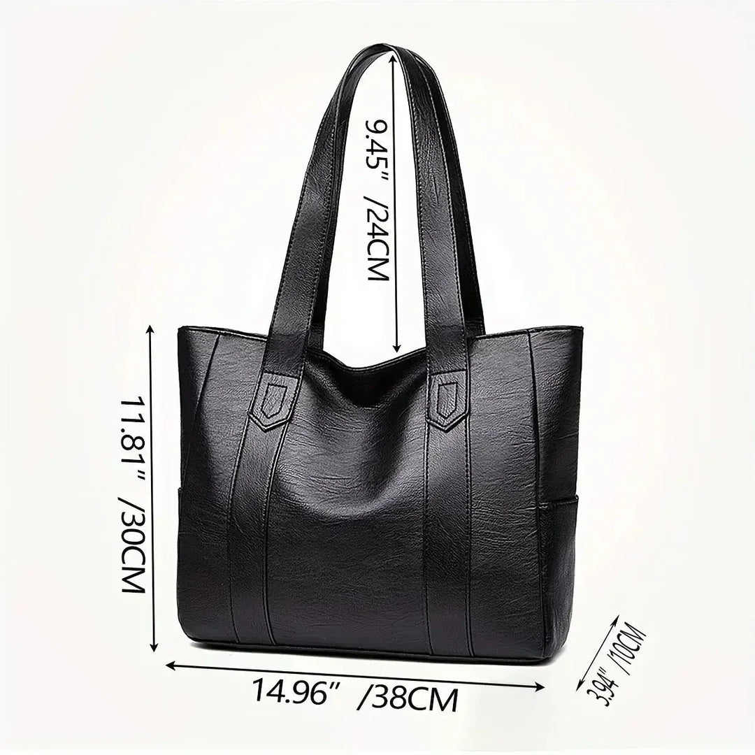 Xanthe | Borsa Tote Vegana Classica di Grande Capacità