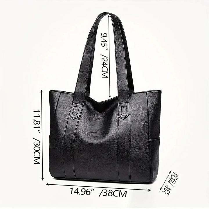 Xanthe | Borsa Tote Vegana Classica di Grande Capacità