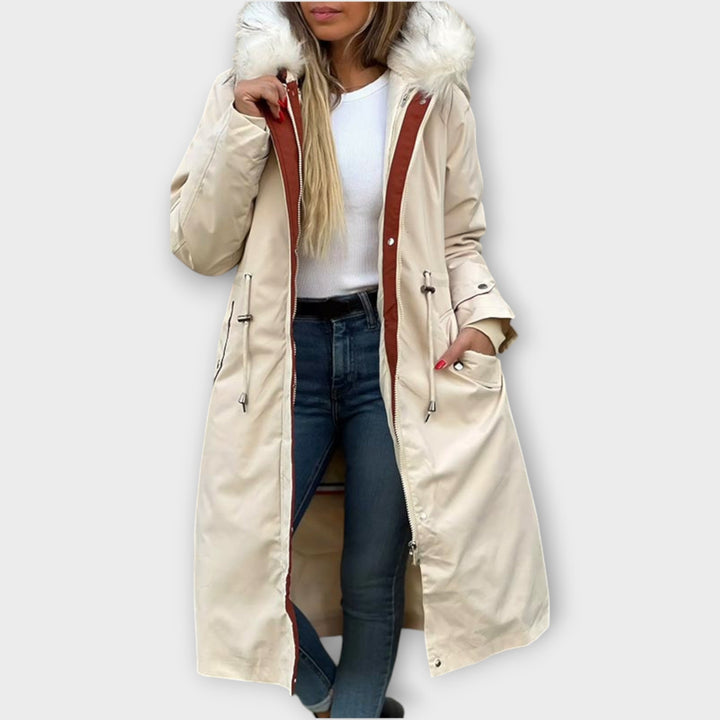 Parka Invernale Lungo in Finta Pelliccia