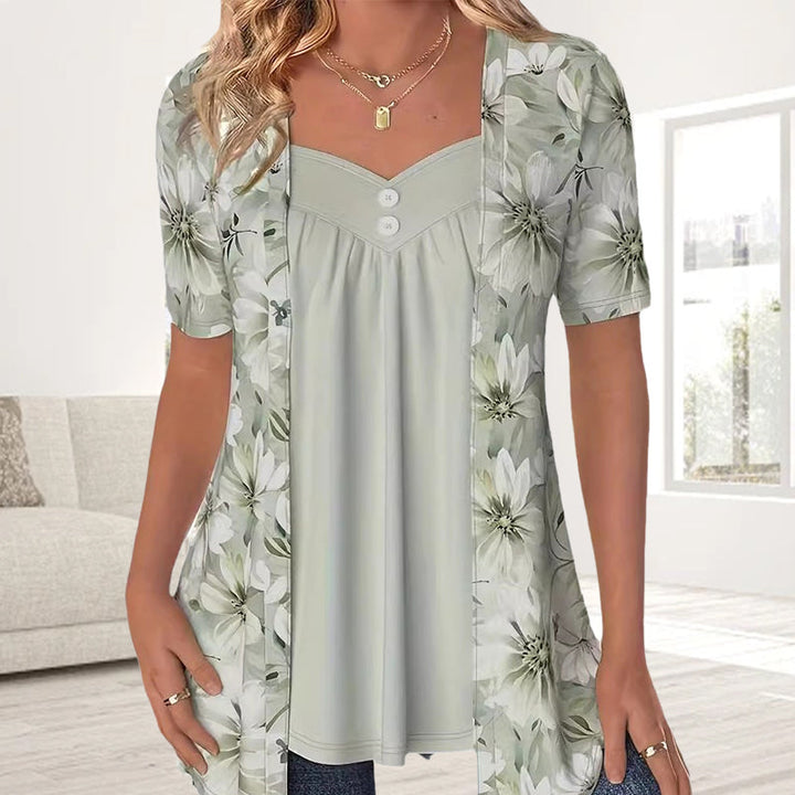 NORBERTHA - BLUSA FIORITA MODERNA