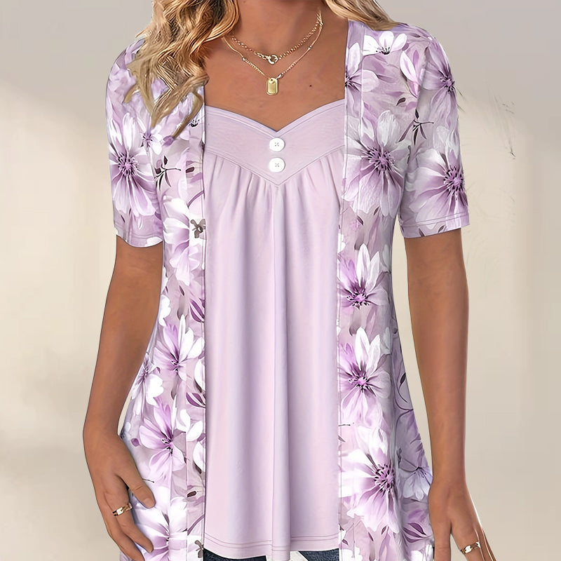 NORBERTHA - BLUSA FIORITA MODERNA