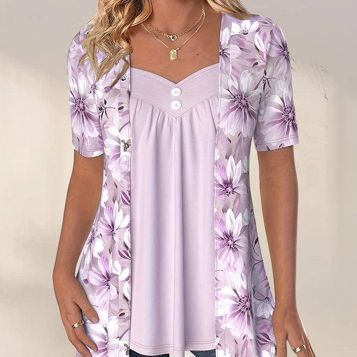 NORBERTHA - BLUSA FIORITA MODERNA