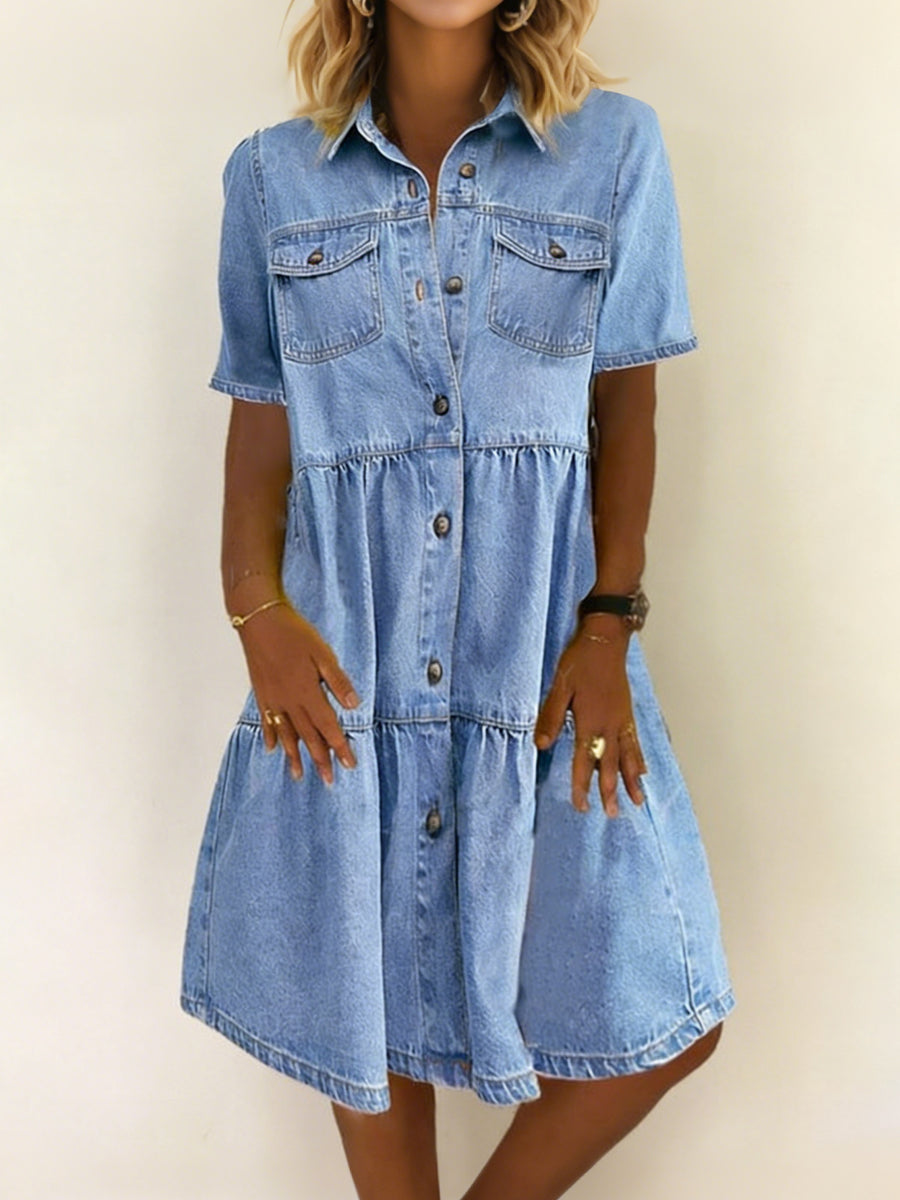 Sophia | Vestito in denim casual elegante