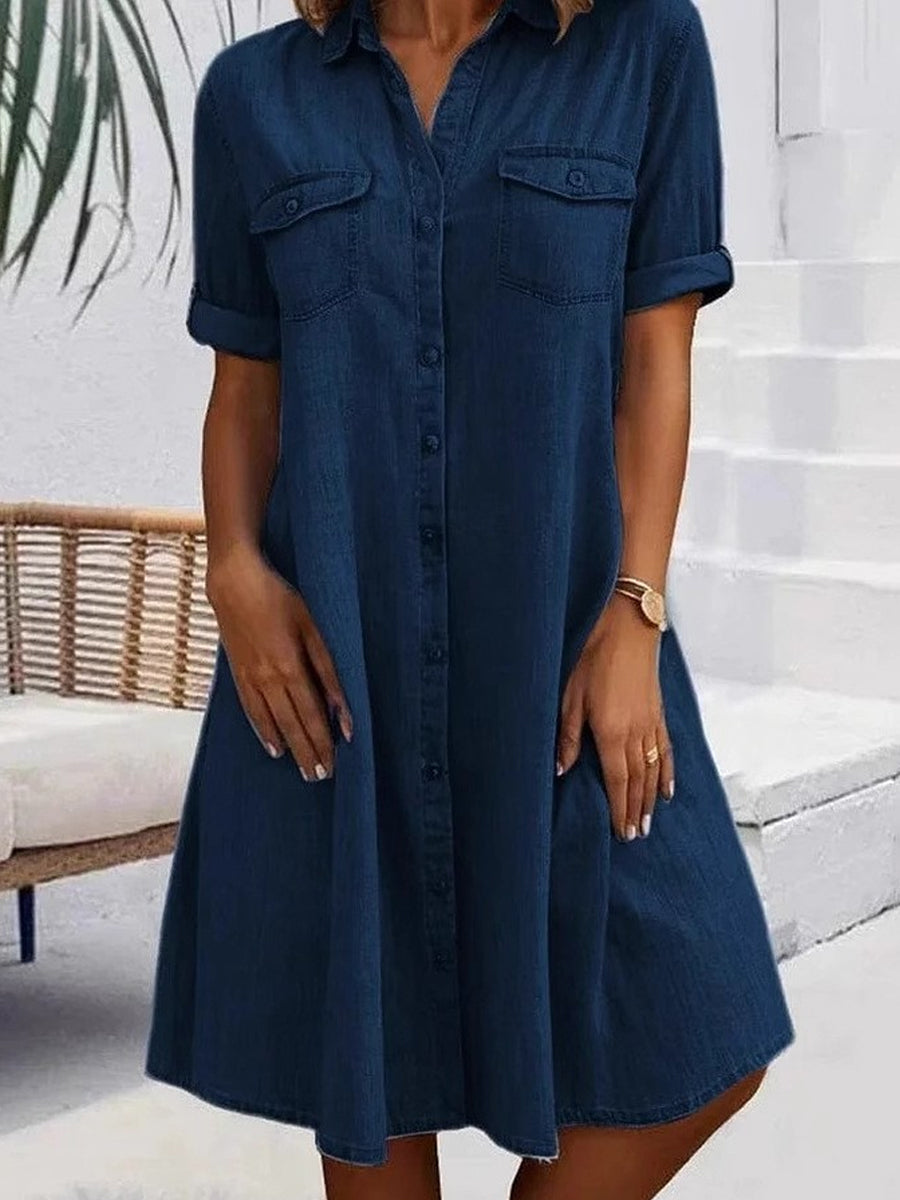Patricia | Vestito Midi Casual in Denim