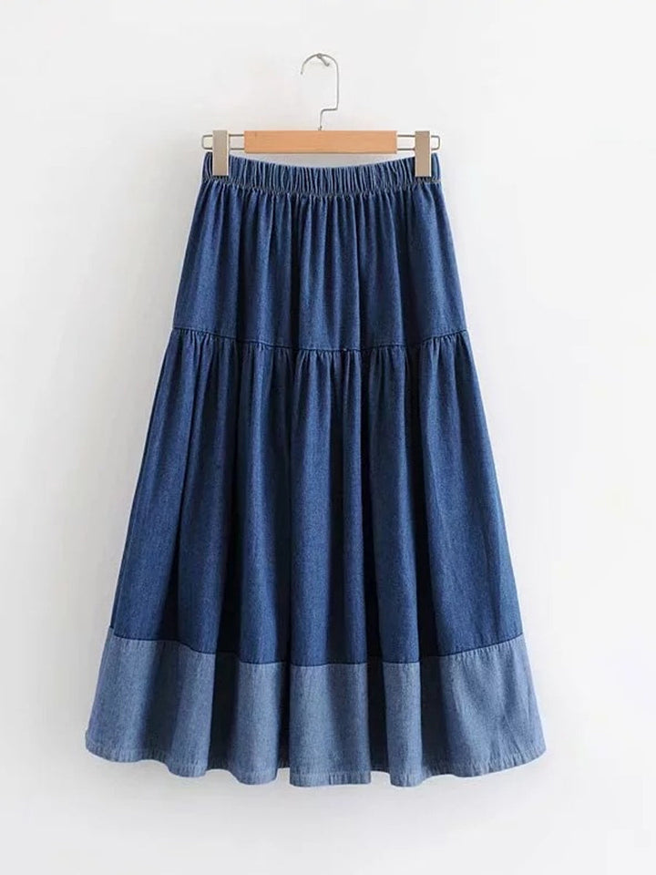 Sarah | Gonna di jeans con vita elastica