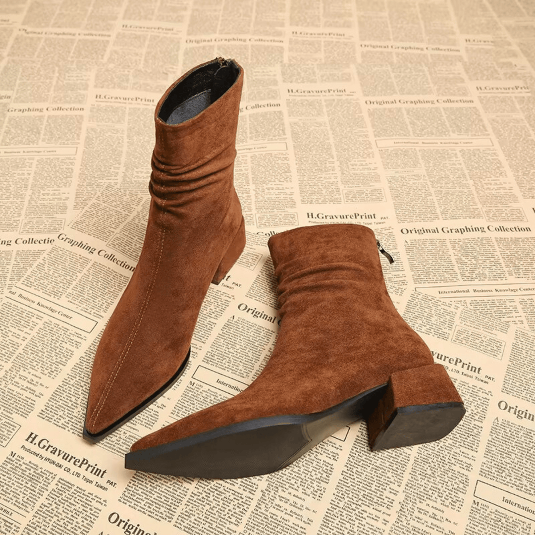 Piera - Stivaletti in Camoscio di Lusso