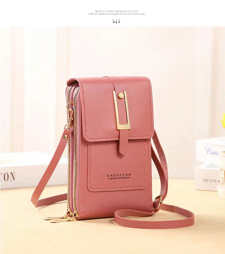 Afton | Borsa a Spalla per Cellulare con Touch Screen
