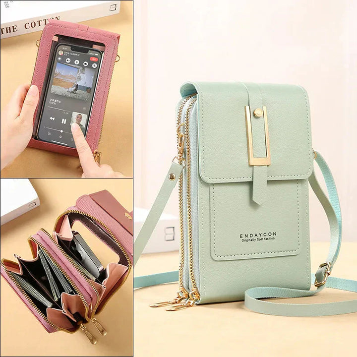 Afton | Borsa a Spalla per Cellulare con Touch Screen